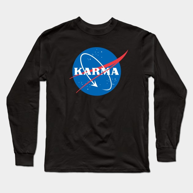 KARMA NASA Long Sleeve T-Shirt by Bomdesignz